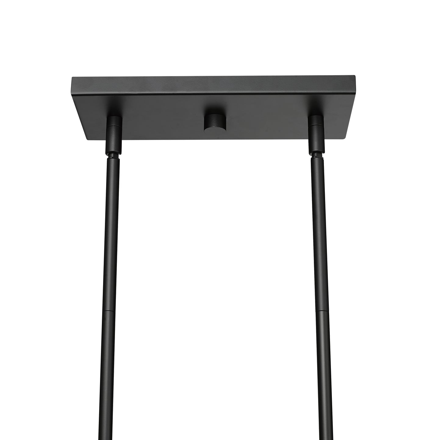 10.75'' Nellita Matte Black 5 Light Linear Chandelier