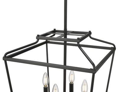 21'' Nellita Matte Black 4 Light Pendant