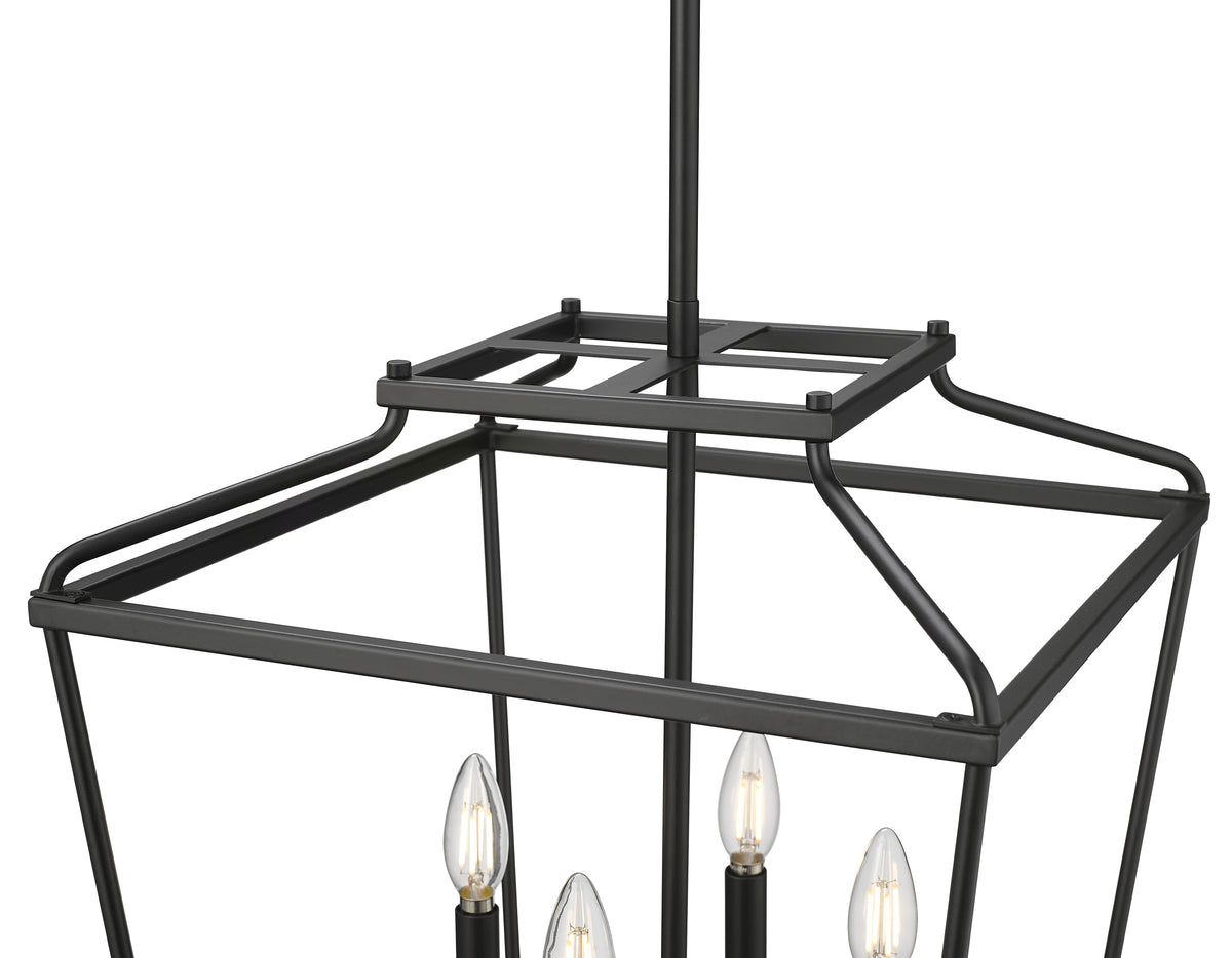 21'' Nellita Matte Black 4 Light Pendant