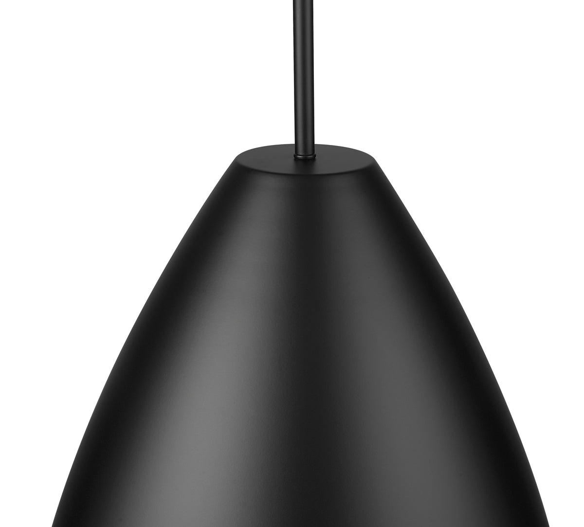 13'' Kayman Matte Black 1 Light Pendant