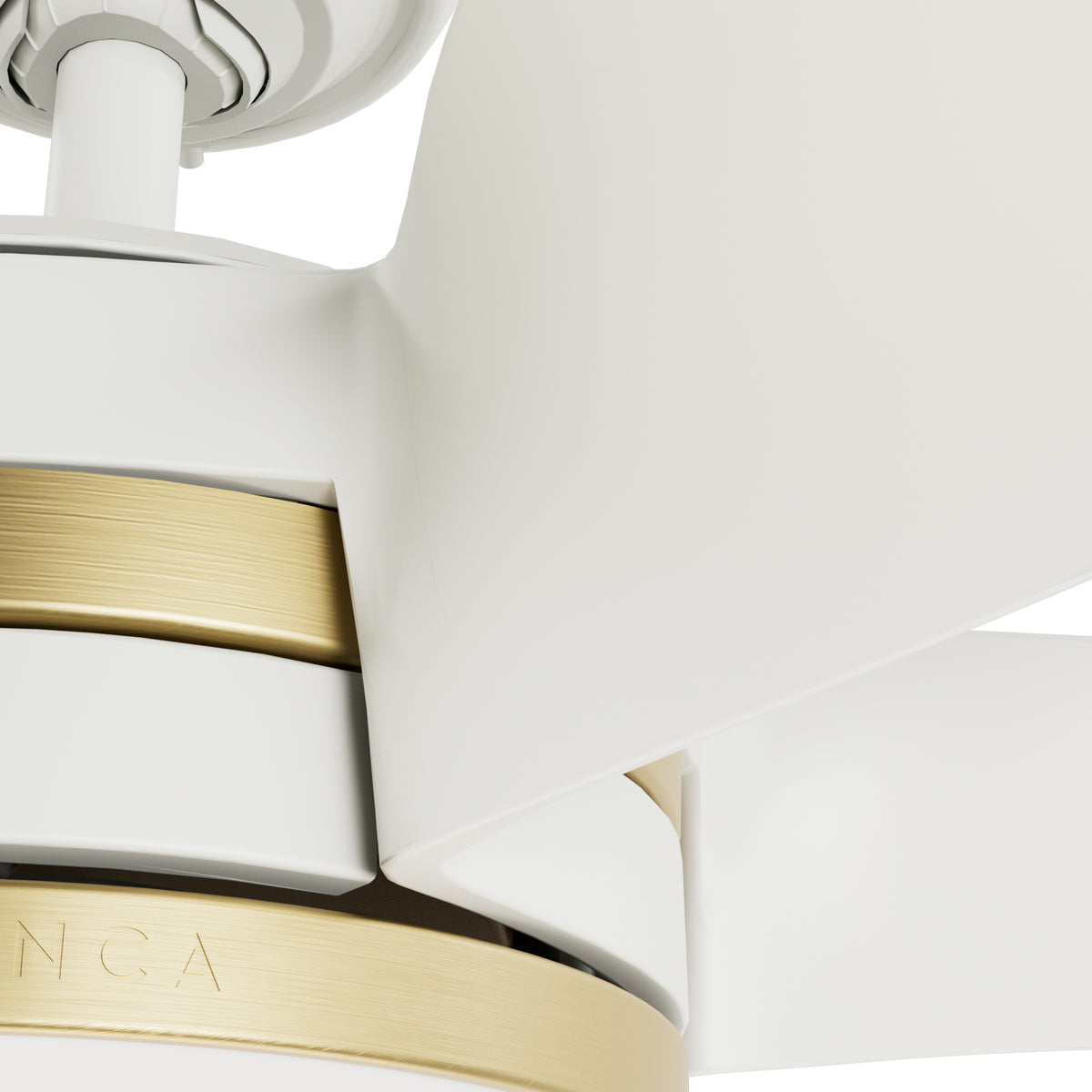 Casablanca 52 inch Julia ENERGY STAR® Fresh White Damp Rated Ceiling Fan with LED Light Kit and Wall Control