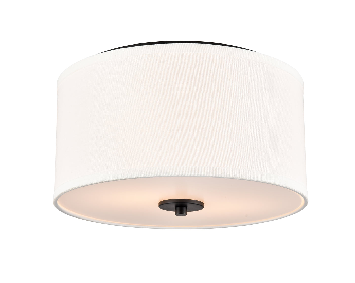 7.75'' Guyten Matte Black 2 Light Flush Mount