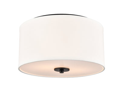 7.75'' Guyten Matte Black 2 Light Flush Mount