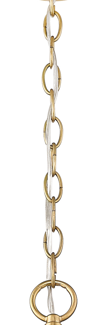 23'' Jody Vintage Brass 5 Light Chandelier