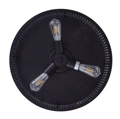 Corbelle 48 Inch 3 Light Antique Black Fan with Retractable Blades