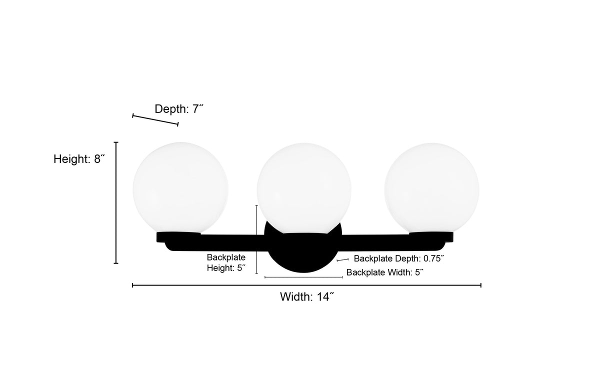 22'' Ardeva Chrome 3 Light Bath Vanity