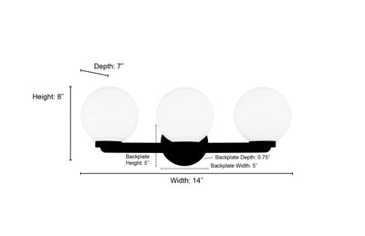 22'' Ardeva Chrome 3 Light Bath Vanity