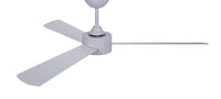 52 Inch DC White Fan with Reversible White Washed Oak Blades and Remote