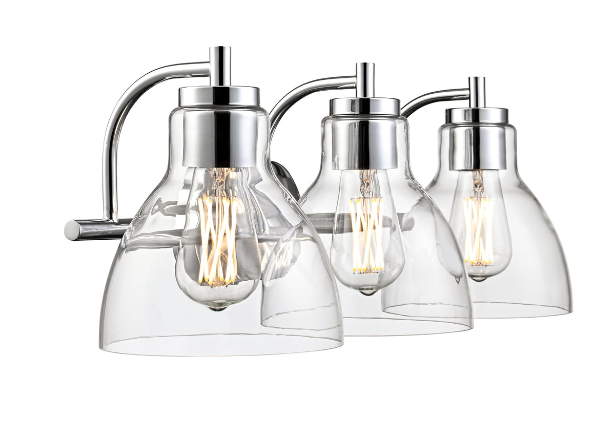 25.25'' Knightsdale Chrome 3 Light Bath Vanity