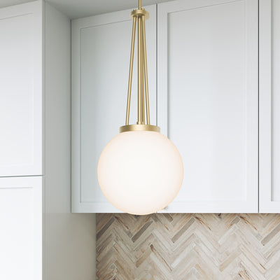 24'' Vellin Vintage Brass 1 Light Pendant