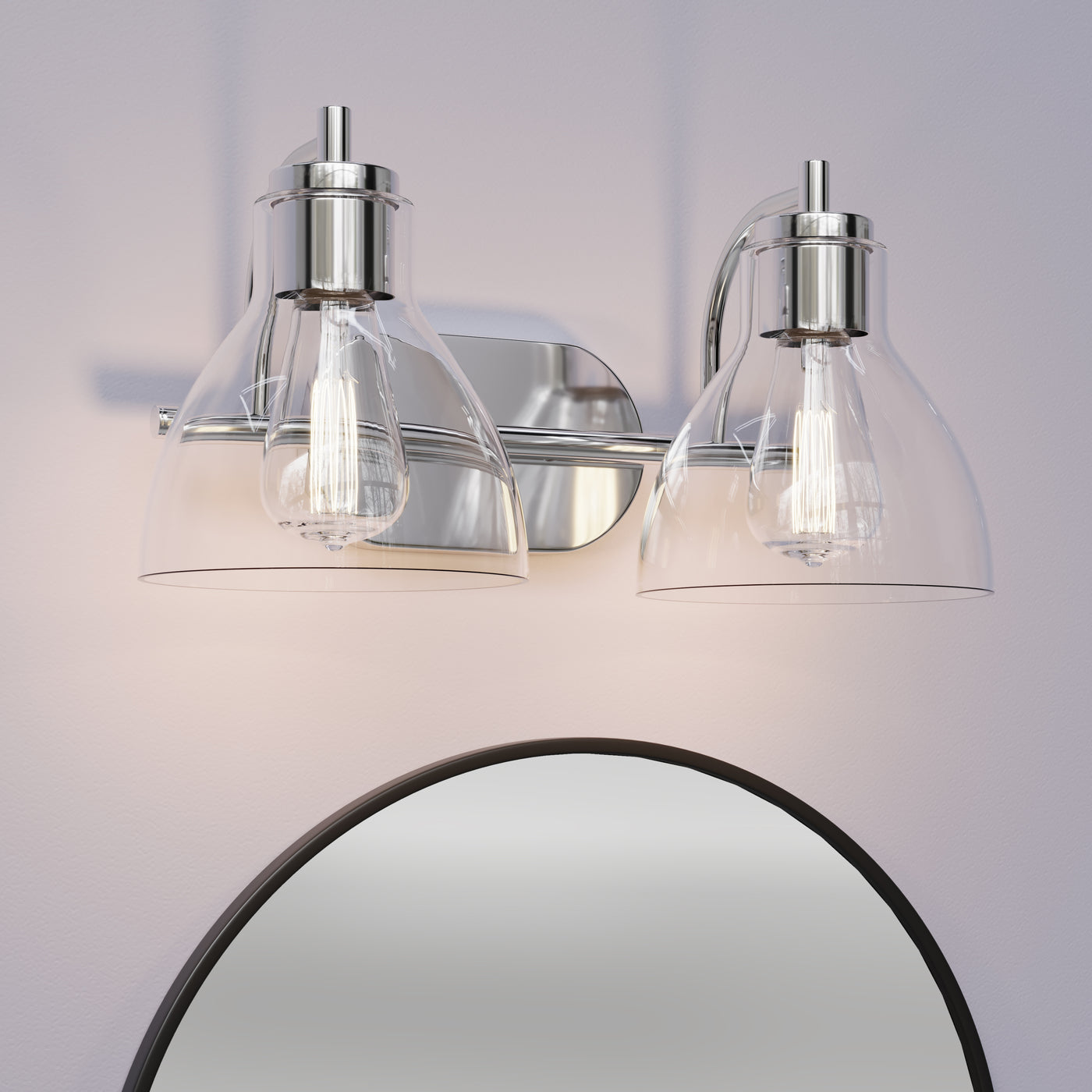 17.5'' Knightsdale Chrome 2 Light Bath Vanity