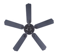 52 Inch Sunset AC Matte Black Outdoor Ceiling Fan 5-Blade Reversible