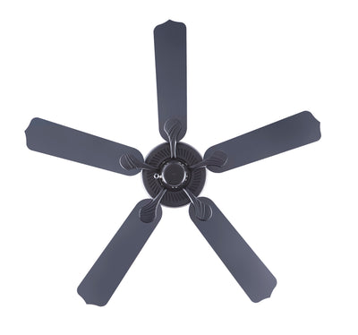 52 Inch Sunset AC Matte Black Outdoor Ceiling Fan 5-Blade Reversible