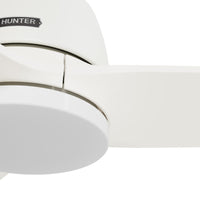 52 inch Malden Matte White Ceiling Fan with LED Light Kit and Handheld Remote