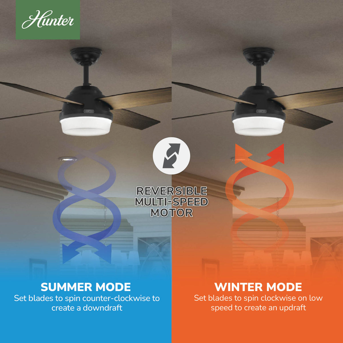 52 inch Dempsey Matte Black Damp Rated Ceiling Fan with LED Light Kit and Handheld Remote