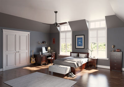 52 inch Cabo Frio New Bronze Damp Rated Ceiling Fan and Wall Control