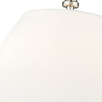 13.25'' Adorra Polished NickelWhite 3 Light Semi-Flush Mount