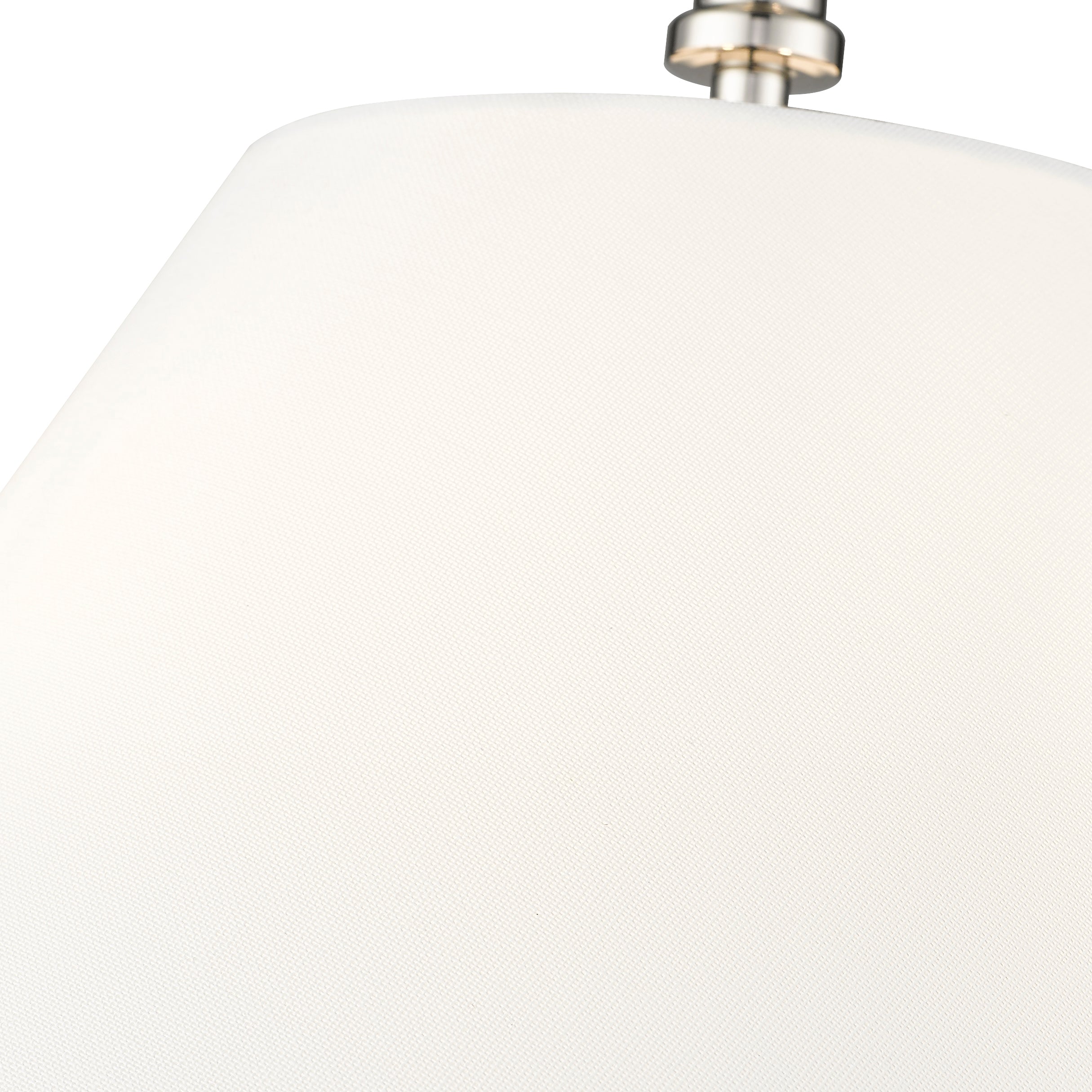 13.25'' Adorra Polished NickelWhite 3 Light Semi-Flush Mount