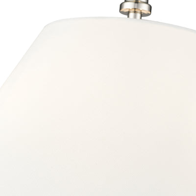 13.25'' Adorra Polished NickelWhite 3 Light Semi-Flush Mount
