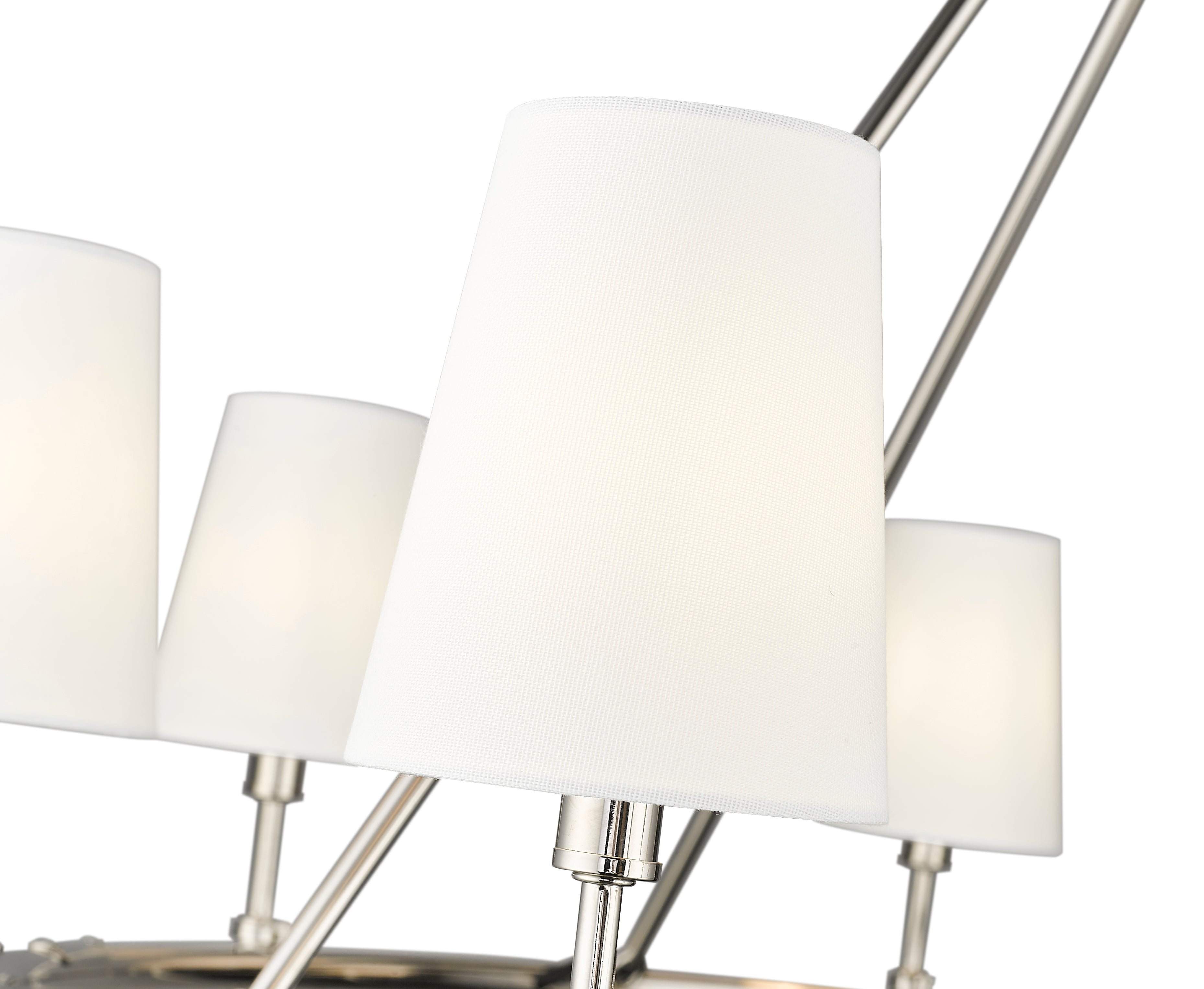 31.5'' Adorra Polished Nickel 8 Light Chandelier