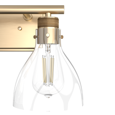 Van Nuys 14.75-inch 2-light Alturas Gold Vanity Light with Clear Glass