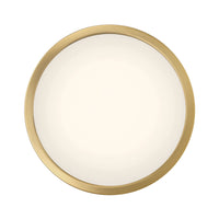 2.5'' Soltra Vintage Brass  Light Flush Mount