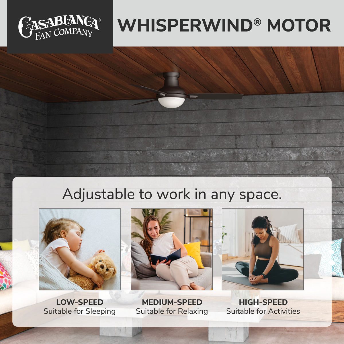 Casablanca 54 inch Verse Maiden Bronze Damp Rated Ceiling Fan with LED Light Kit and Handheld Remote