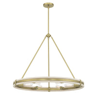 25.5'' Rovessa Vintage Brass 6 Light Chandelier