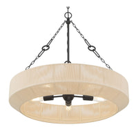 26.5'' Tresselle Matte Black 5 Light Pendant
