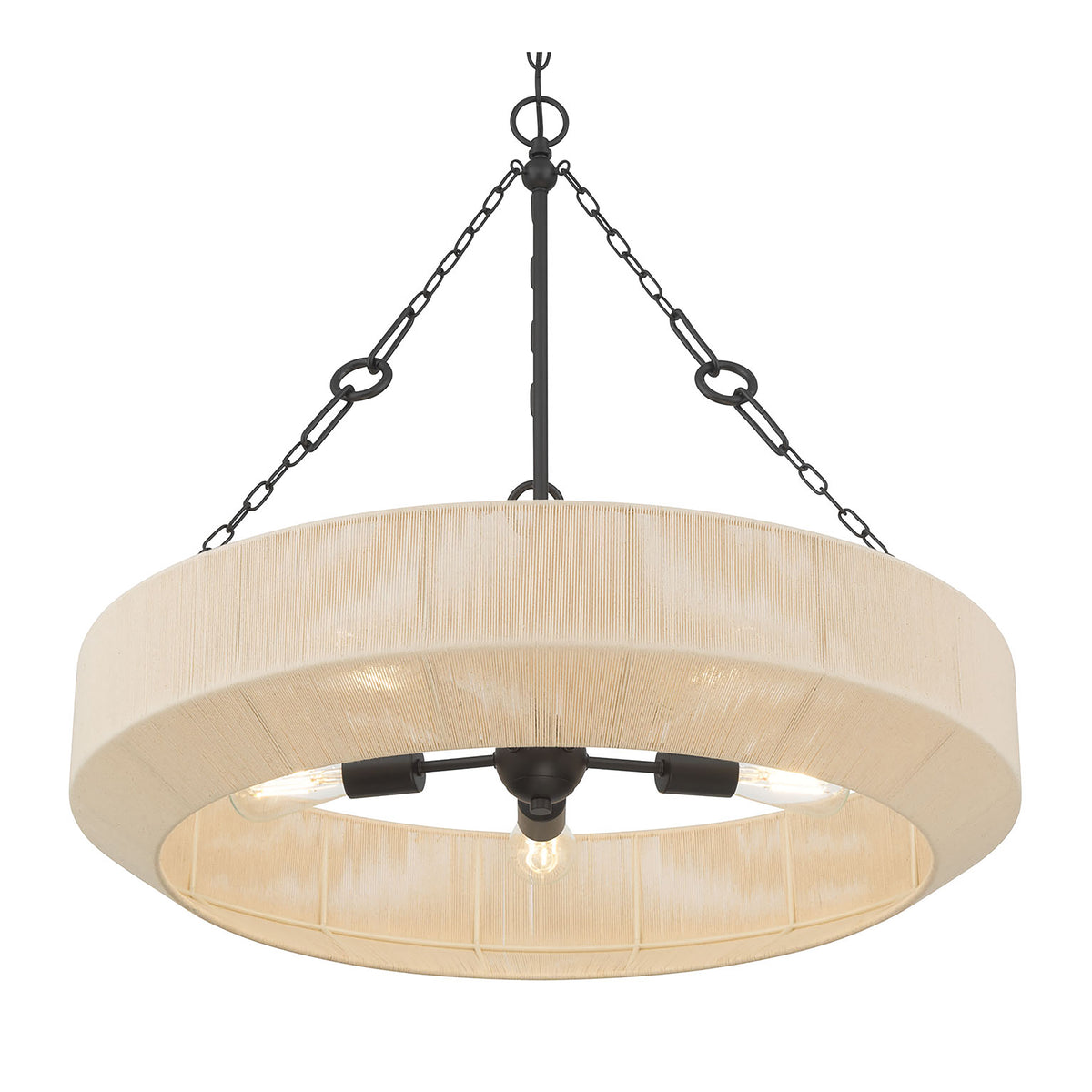 26.5'' Tresselle Matte Black 5 Light Pendant