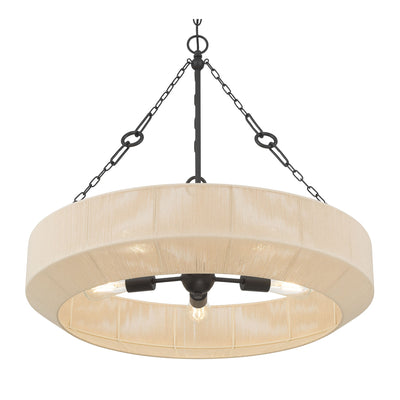 26.5'' Tresselle Matte Black 5 Light Pendant