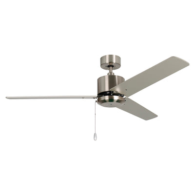 52 Inch Aldea III AC Brushed Nickel Indoor Ceiling Fan 3-Blade Reversible