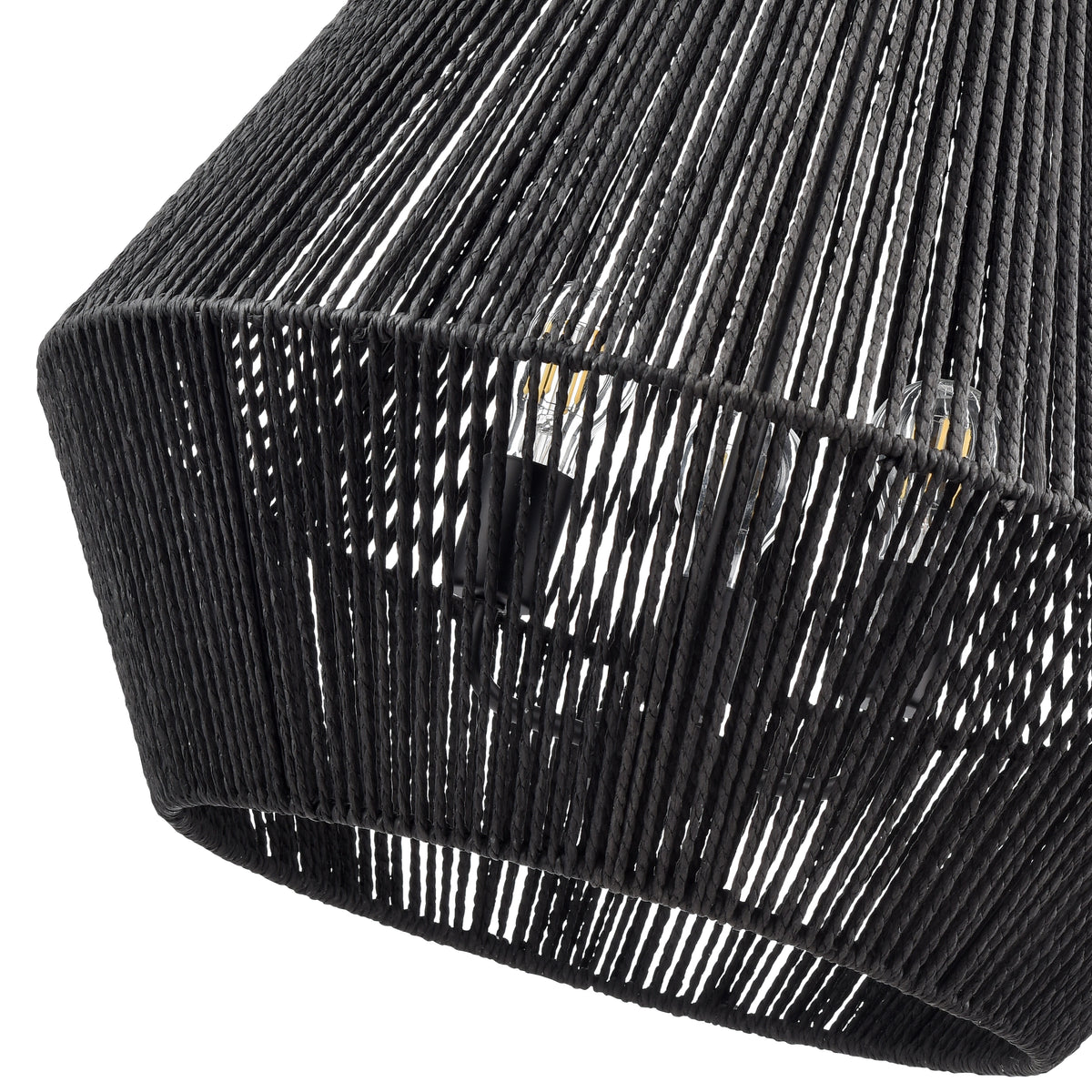 20.75'' Elise Matte Black 3 Light Pendant