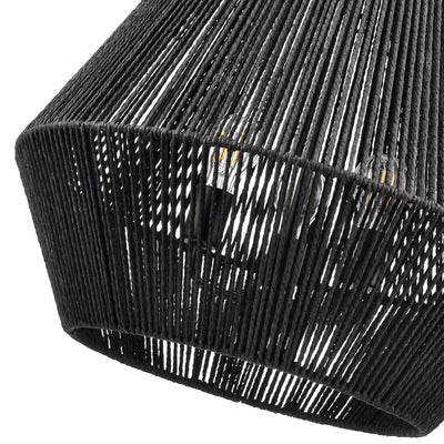 20.75'' Elise Matte Black 3 Light Pendant