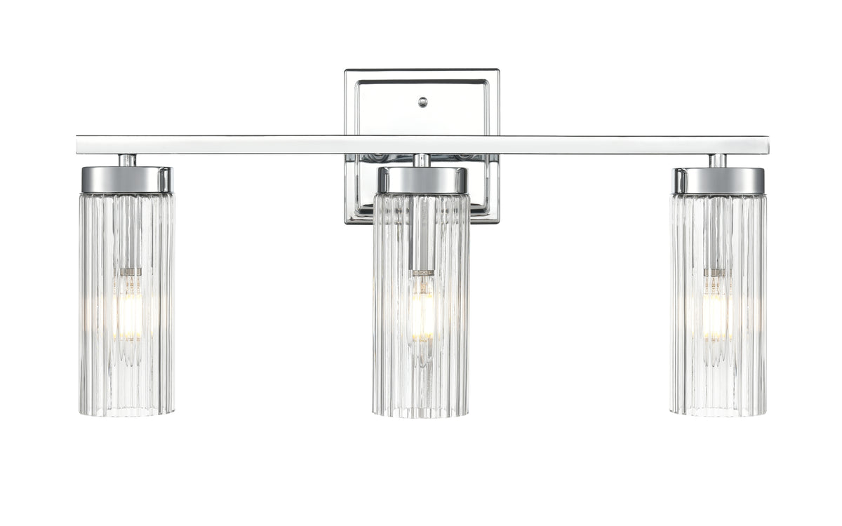 21'' Iversen Polished Chrome 3 Light Bath Vanity