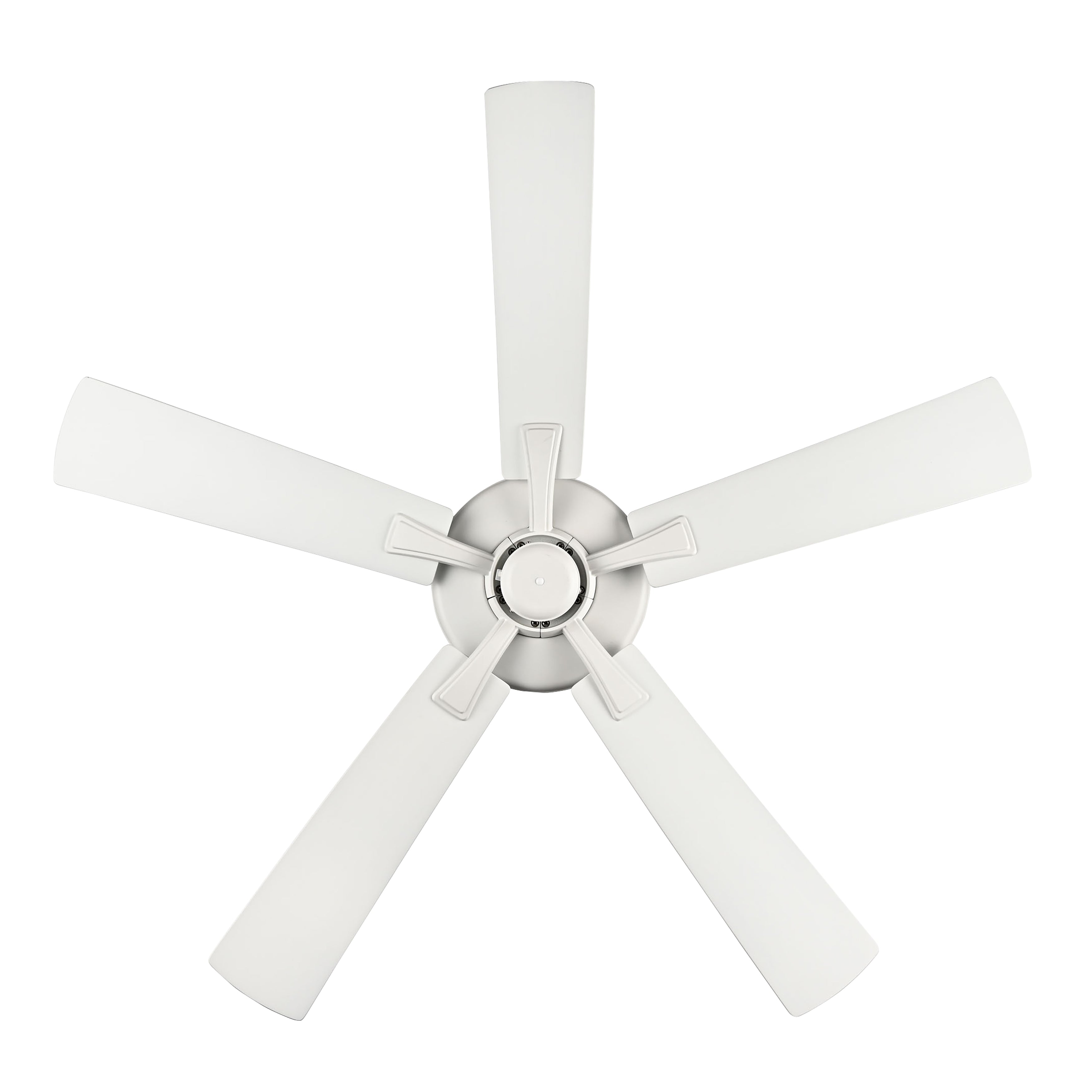 52 Inch Velbreeze AC Matte White Outdoor Ceiling Fan 5-Blade