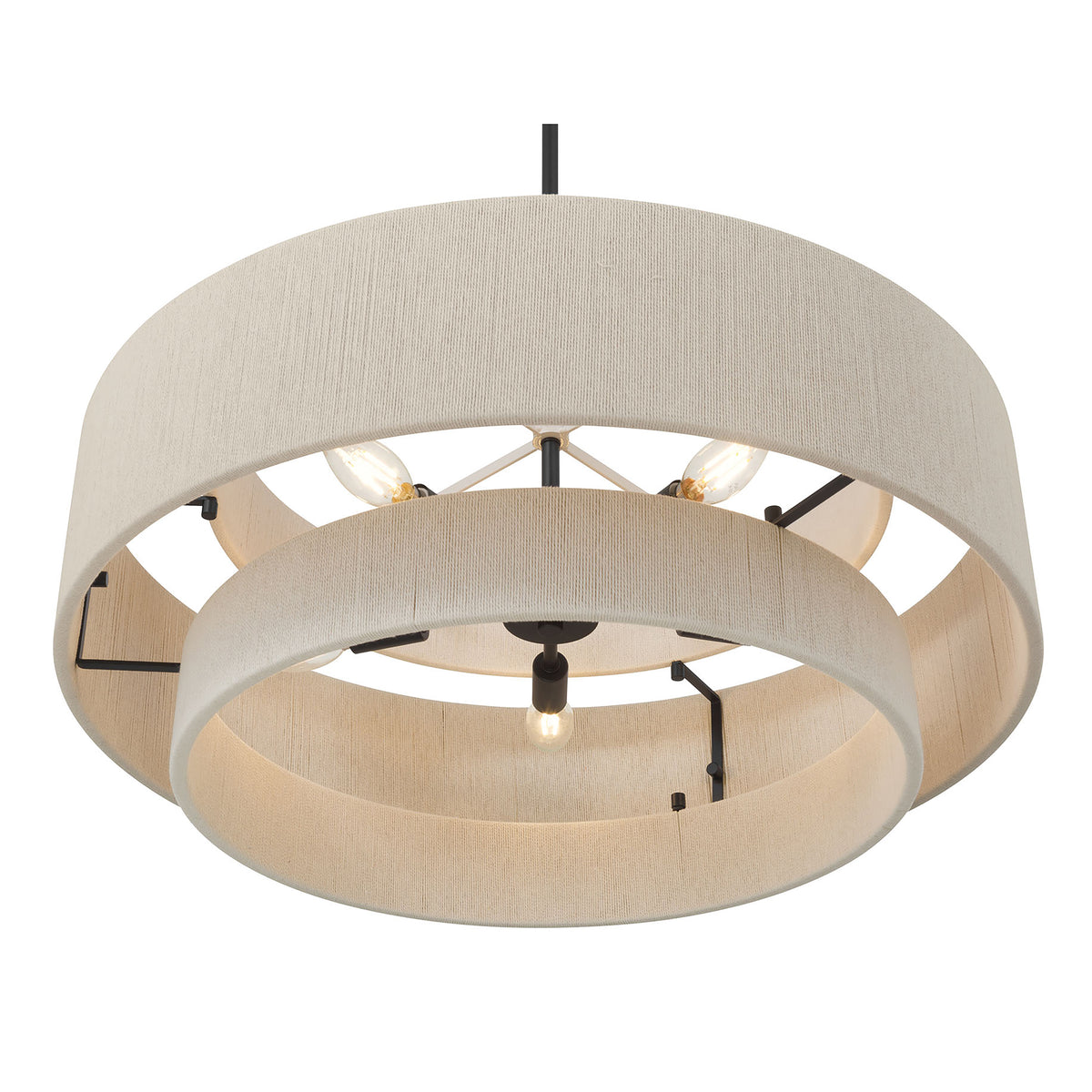 15.75'' Helbert Matte Black 5 Light Pendant