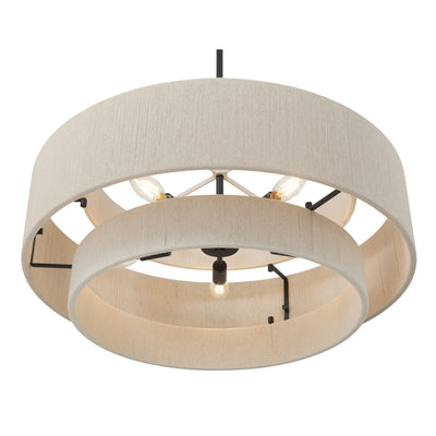 15.75'' Helbert Matte Black 5 Light Pendant