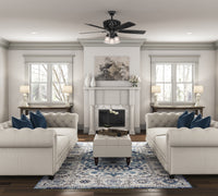 54 inch Promenade ENERGY STAR® Gloss Black Ceiling Fan with LED Light Kit and Handheld Remote