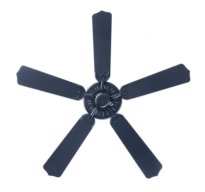 52 Inch Royal Star AC Matte Black Indoor Ceiling Fan 5-Blade Reversible