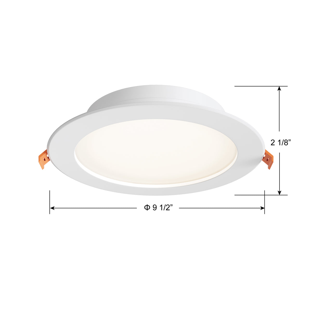 8-inch White Commercial Wall Light with 5-CCT Selectable White and 3W Output