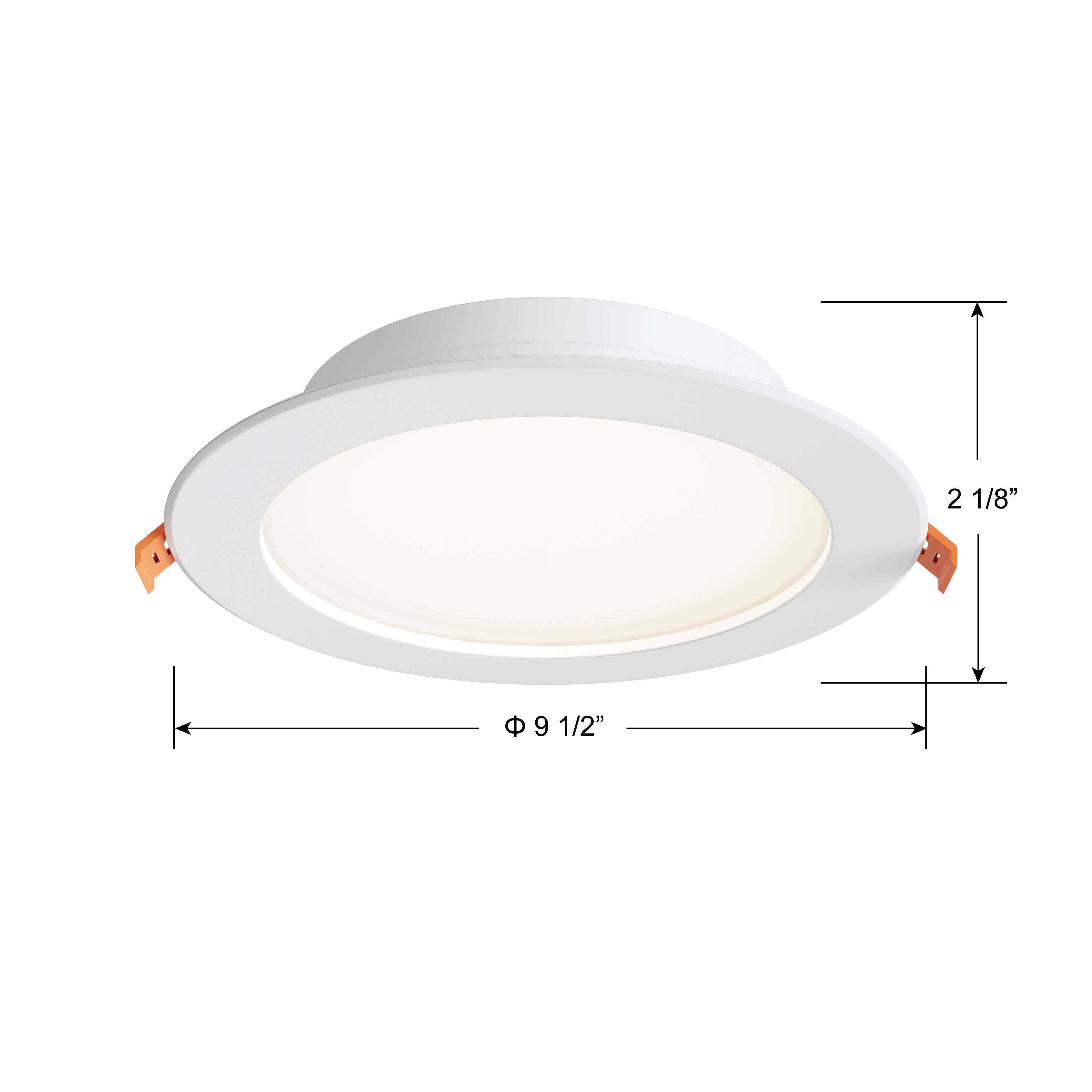 8-inch White Commercial Wall Light with 5-CCT Selectable White and 3W Output