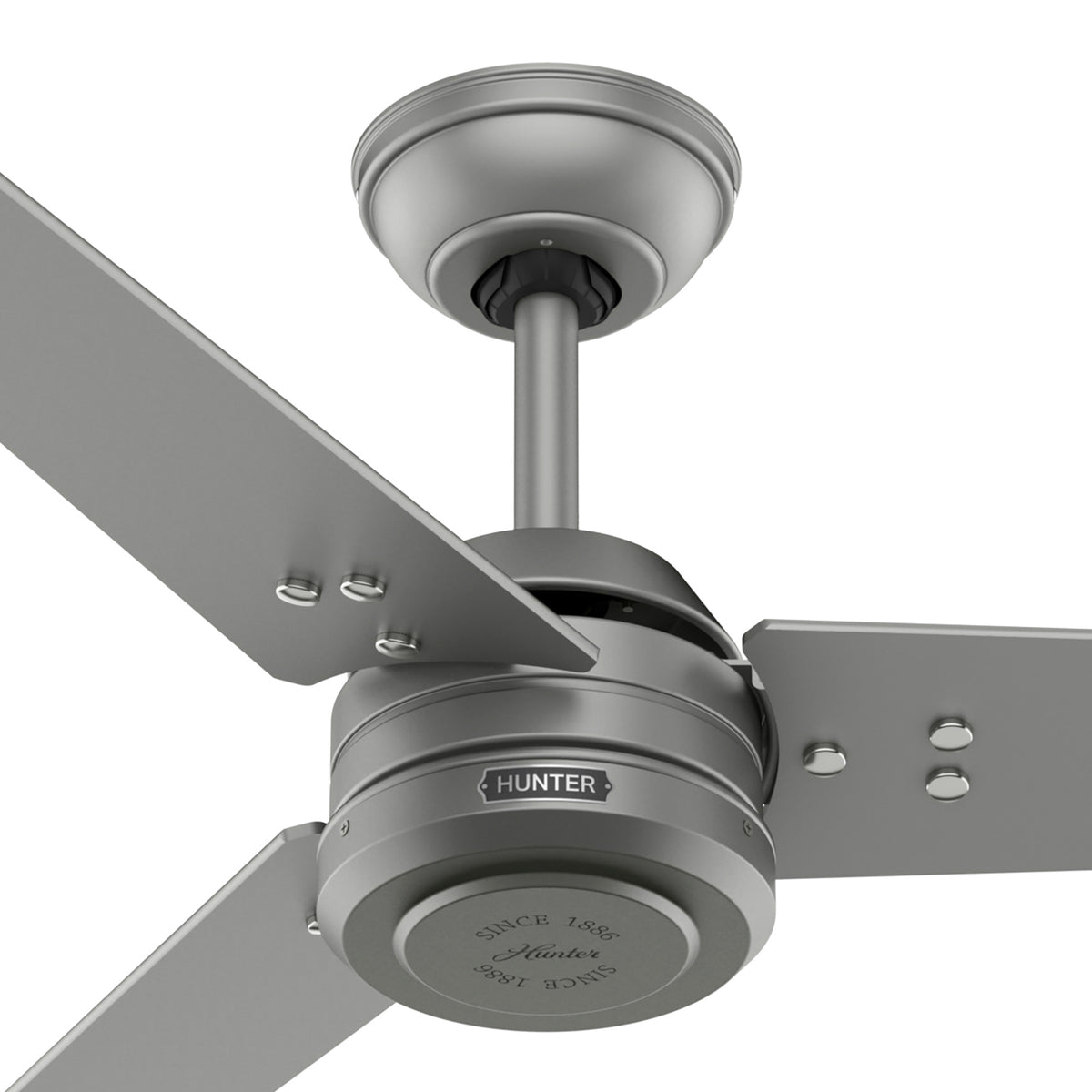 60 inch Cassius ENERGY STAR® Matte Silver Damp Rated Ceiling Fan and Wall Control