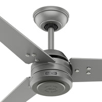 60 inch Cassius ENERGY STAR® Matte Silver Damp Rated Ceiling Fan and Wall Control