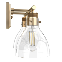 Van Nuys 14.75-inch 2-light Alturas Gold Vanity Light with Clear Glass