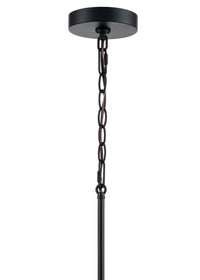 15'' Strayhan Matte Black 5 Light Chandelier