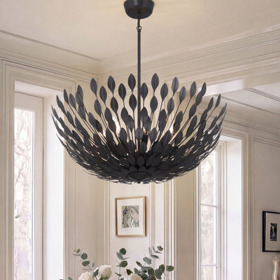 10.75'' Merylmint Matte Black 8 Light Pendant