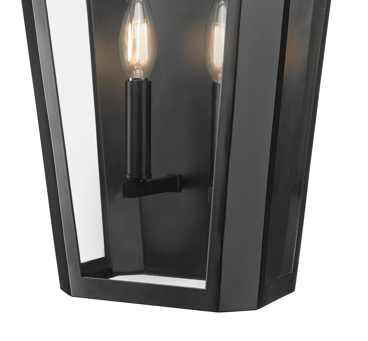 10'' Sumerlin Powder Coated Black 2 Light Wall Sconce