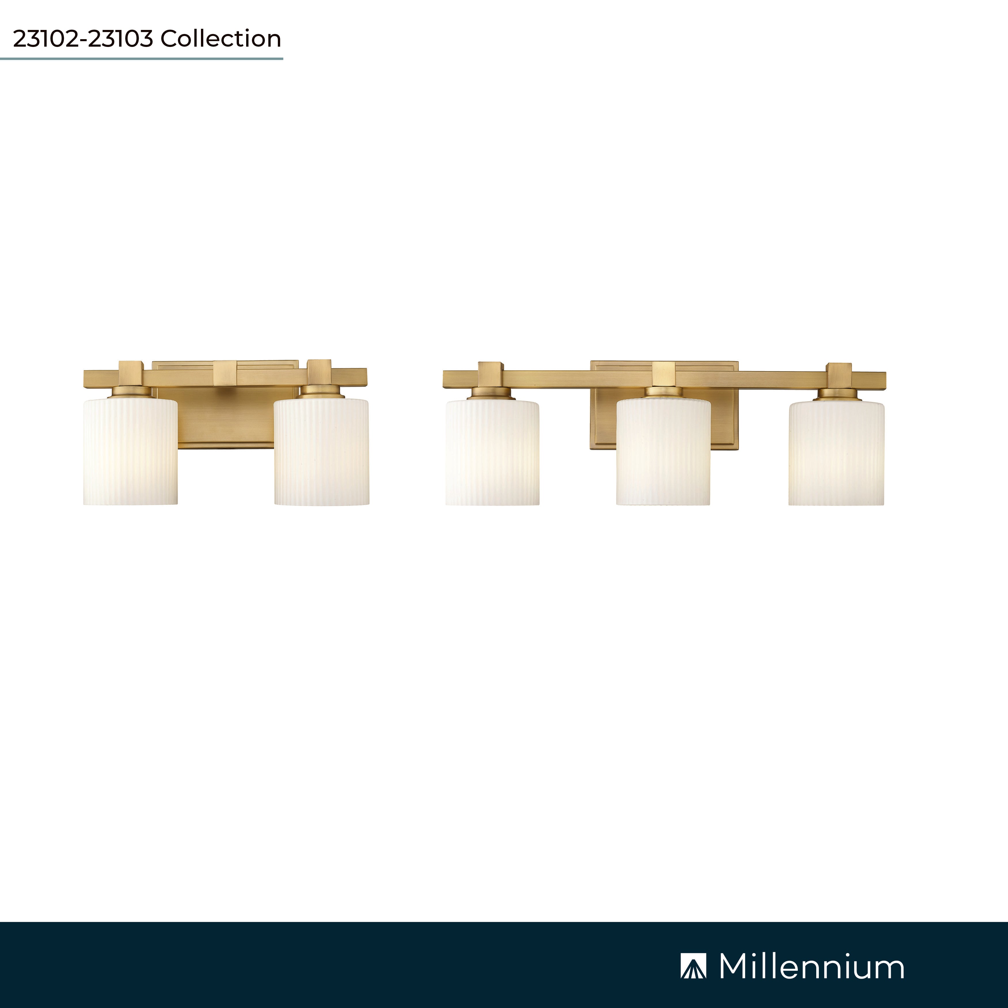 14'' Abelson Vintage Brass 2 Light Bath Vanity