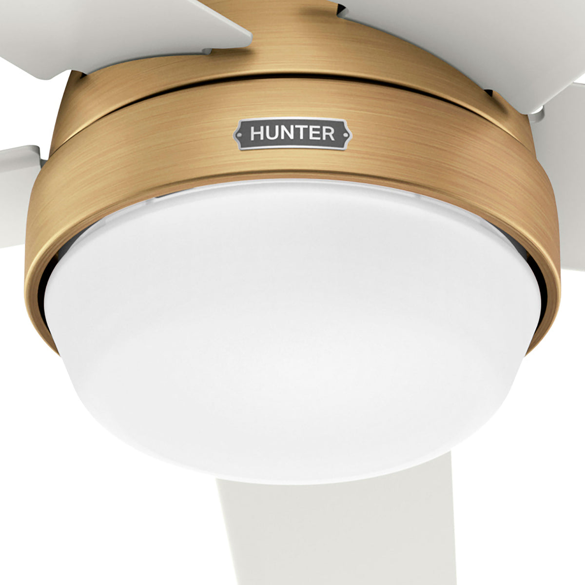 60 inch Aerodyne Wi-Fi ENERGY STAR® Luxe Gold Ceiling Fan with LED Light Kit and Handheld Remote
